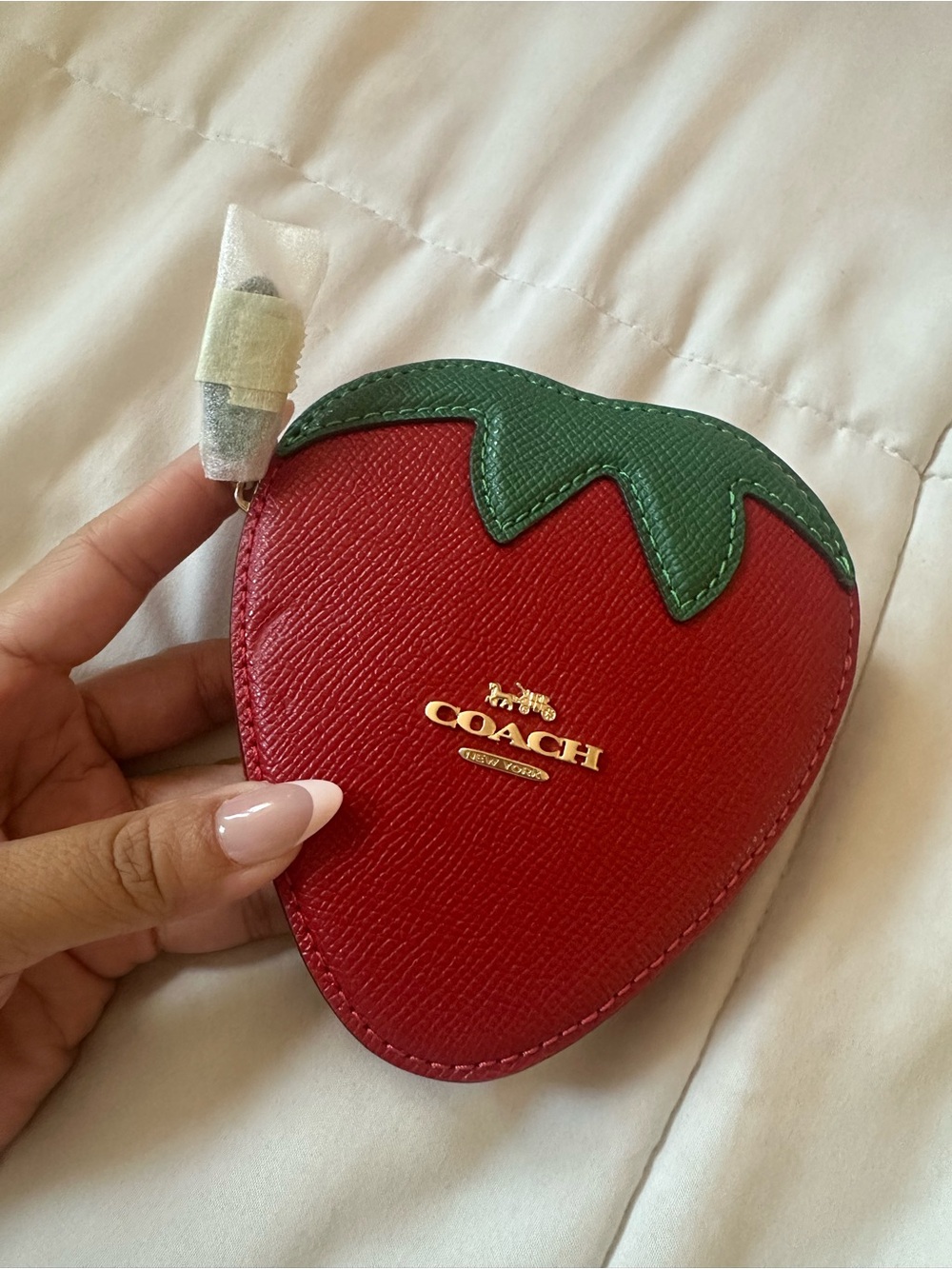 Coach strawberry coin purse